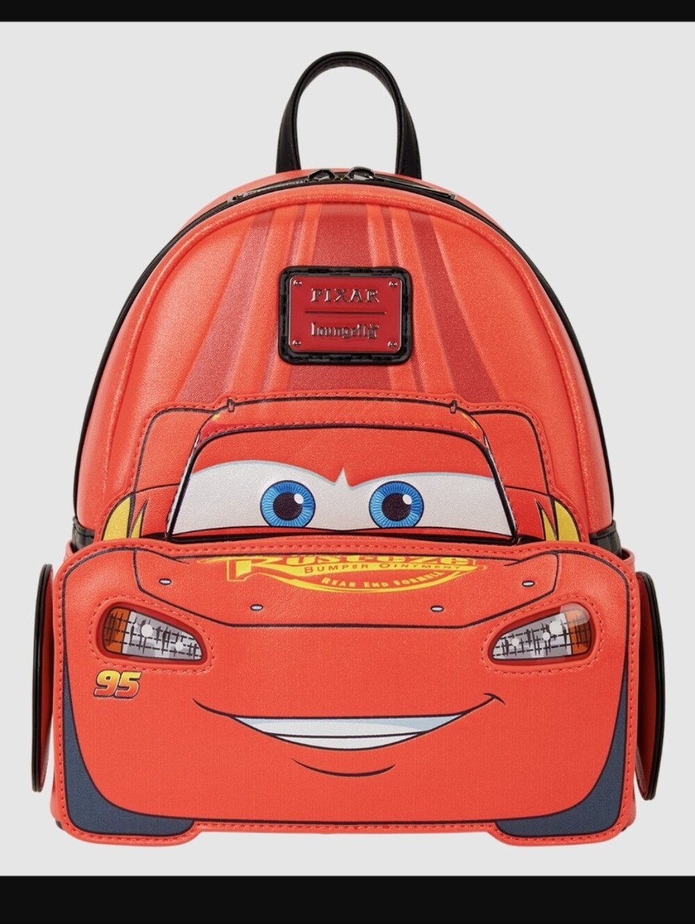 Loungefly Cars 20th Anniversary Lightning McQueen Cosplay Light-Up Mini Backpack